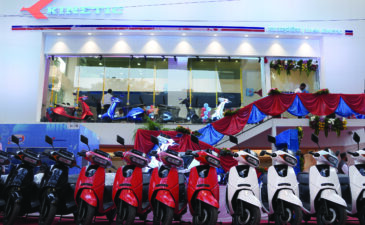 India’s largest three-floor EV showroom by Kinetic Watts & Volts in Kothrud, Pune