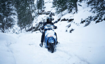Sampat Jadhav Kinetic technician working on electric scooter testing and diagnostics