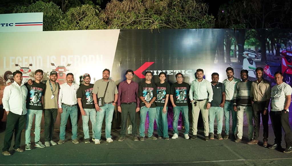 Kinetic EV team at Rasikotsav 2026 during Gudi Padwa celebration event