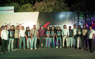 Kinetic EV team at Rasikotsav 2026 during Gudi Padwa celebration event