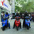 Journalists riding Kinetic DX+ electric scooters during Kinetic EV media ride event in Pune