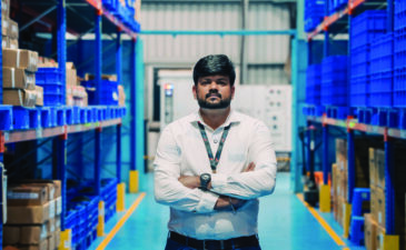 Varunraj Pattappan at Kinetic EV motor manufacturing facility leading electric mobility innovation