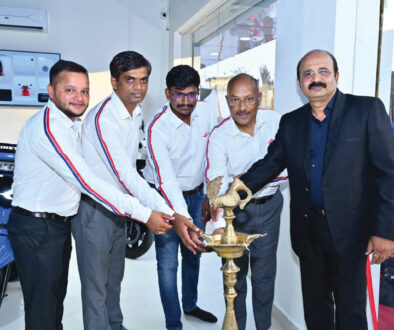 Kinetic EV team hosts an exclusive South India media ride event showcasing the Kinetic DX electric scooter.