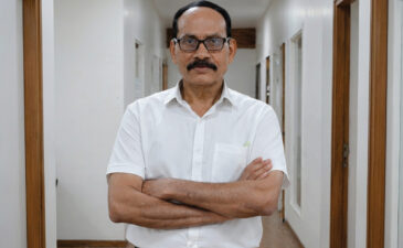 Pratap Wagh, Accounts Manager at Kinetic Engineering, recognized as Member of the Month for his 35 years of service.