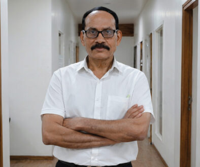 Pratap Wagh, Accounts Manager at Kinetic Engineering, recognized as Member of the Month for his 35 years of service.